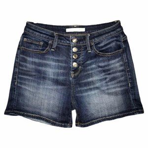 DayTrip Lynx High Rise Mom Button Fly Shorts 26